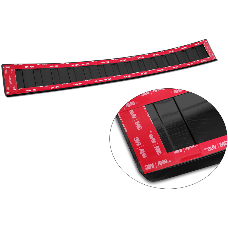 Protection de seuil arrière inox sur mesure pour Toyota Aygo X 2022- 'Ribs'