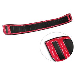 Protection de seuil arrière inox noir sur mesure pour Toyota Corolla XII HB 2019- (incl. GR-Sport) 'Ribs'