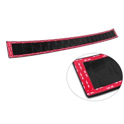 Protection de seuil arrière inox noir sur mesure pour Volkswagen ID.Buzz + Cargo 2022- 'Ribs'