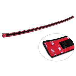 Protection de seuil arrière inox noir sur mesure pour Nissan Ariya 2022- 'Ribs'