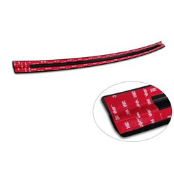 Protection de seuil arrière inox noir sur mesure pour Mercedes EQC (N293) 2019- 'Ribs'