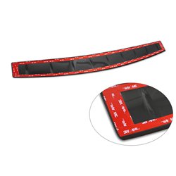 Protection de seuil arrière inox noir sur mesure pour Volkswagen Passat Variant (CJ5) 2023- 'Ribs'