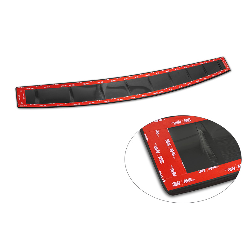 Protection de seuil arrière inox noir sur mesure pour Volkswagen Passat Variant (CJ5) 2023- 'Ribs'