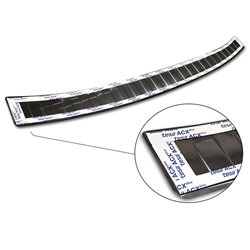 Protection de seuil arrière inox noir sur mesure pour Mazda MX-30 2020- - 'Ribs'