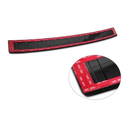 Protection de seuil arrière inox noir sur mesure pour Peugeot 308 III HB 2021- 'Ribs'