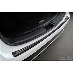 Protection de seuil arrière inox noir sur mesure pour Lexus NX II 2021- 'Lines'