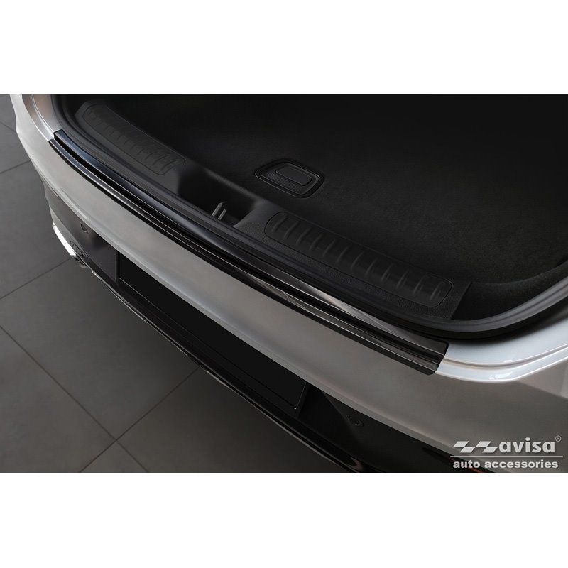 Protection de seuil arrière inox noir sur mesure pour Mercedes GLC II Coupé (C254) 2023-