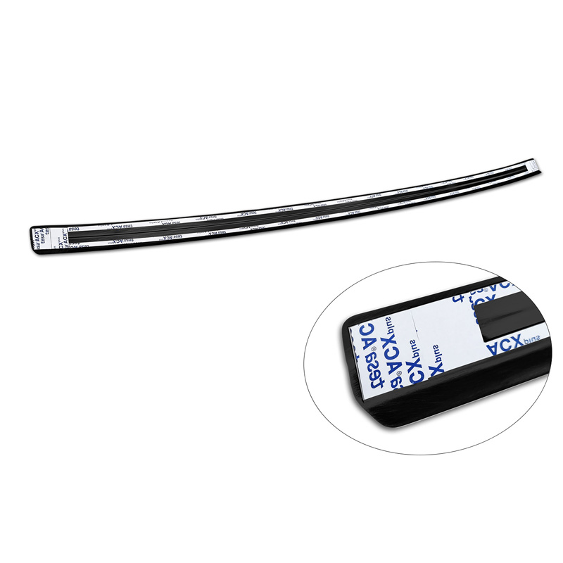 Protection de seuil arrière inox noir sur mesure pour Hyundai Kona II (SX2) 2023-