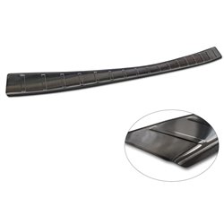 Protection de seuil arrière inox noir sur mesure pour Lexus RZ 2023- 'Ribs'