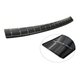Protection de seuil arrière inox noir sur mesure pour Skoda Superb IV Combi 2023- 'Ribs'