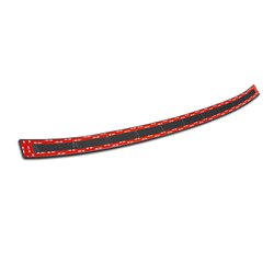 Protection de seuil arrière inox noir sur mesure pour Skoda Kodiaq II (PS7) 2024- 'Ribs'