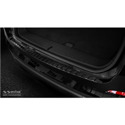 Protection de seuil arrière carboné 3D sur mesure pour BMW X4 F26 2014-2018 'Ribs'