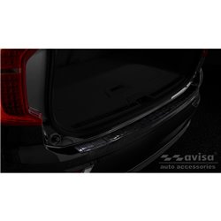 Protection de seuil arrière carboné 3D sur mesure pour Volvo XC90 2015- 'Ribs'