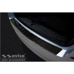 Protection de seuil arrière carboné 3D sur mesure pour BMW Série 5 F11 Touring 2010-2016 'Ribs'