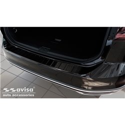 Protection de seuil arrière carboné 3D sur mesure pour Volkswagen Passat 3G Variant 2014-2023 'Ribs'