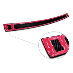 Protection de seuil arrière carboné 3D sur mesure pour Mercedes GLS (X167) 2019-2023 & FL 2023- 'Ribs'