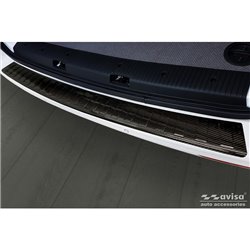 Protection de seuil arrière carboné 3D sur mesure pour Volkswagen transporter T5 2003-2015 & T6 2015-2010 & T6.1 2020-2022 'Ribs