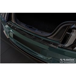 Protection de seuil arrière carboné 3D sur mesure pour Ford Mustang VI Coupé 2015-2017 & FL 2017- incl. GT 'Ribs'