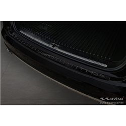 Protection de seuil arrière carboné 3D sur mesure pour Audi A6 Allroad 2012-2018 'Ribs'