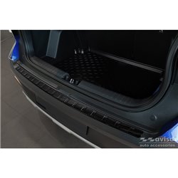 Protection de seuil arrière carboné 3D sur mesure pour Hyundai Bayon 2021- 'Ribs'