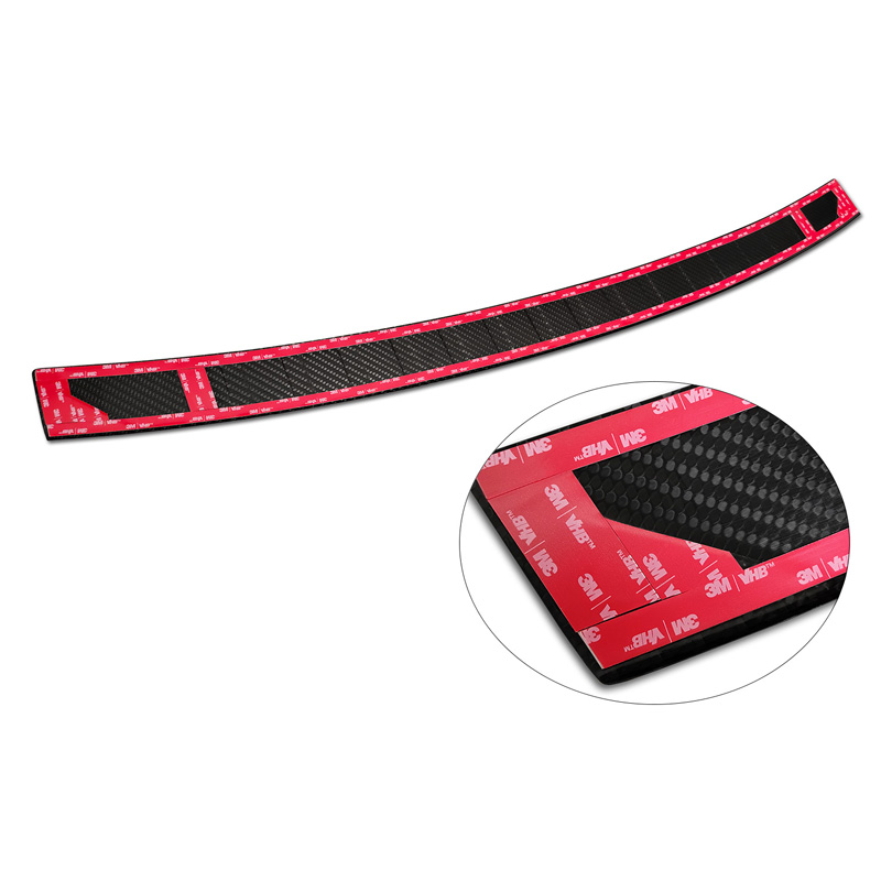 Protection de seuil arrière carboné 3D sur mesure pour BMW X5 F15 2013-2018 avec Pacquet-M 'Ribs'