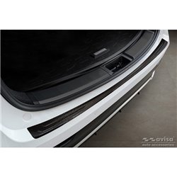 Protection de seuil arrière carboné 3D sur mesure pour Lexus NX 2021- 'Ribs'