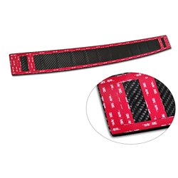 Protection de seuil arrière carboné 3D sur mesure pour Mercedes EQS SUV (X296) 2022- 'Ribs'