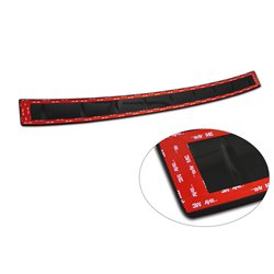 Protection de seuil arrière inox Noir-Chromé sur mesure pour Volkswagen Tiguan (CT1) 2024- 'Ribs'