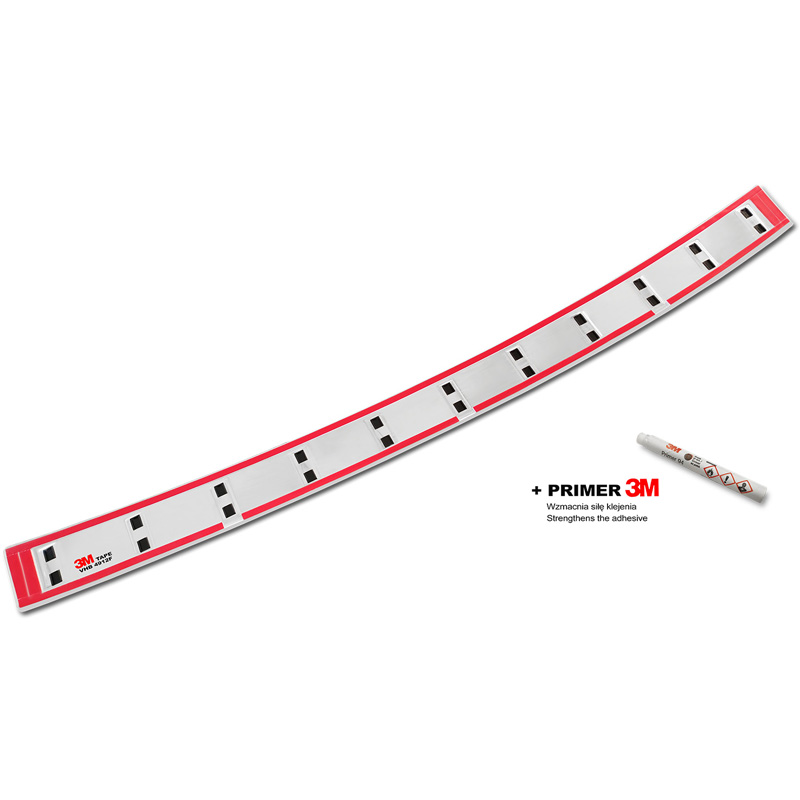 Protection de seuil arrière inox sur mesure pour Volkswagen Caddy V Cargo & Combi 2020- 'STRONG EDITION'