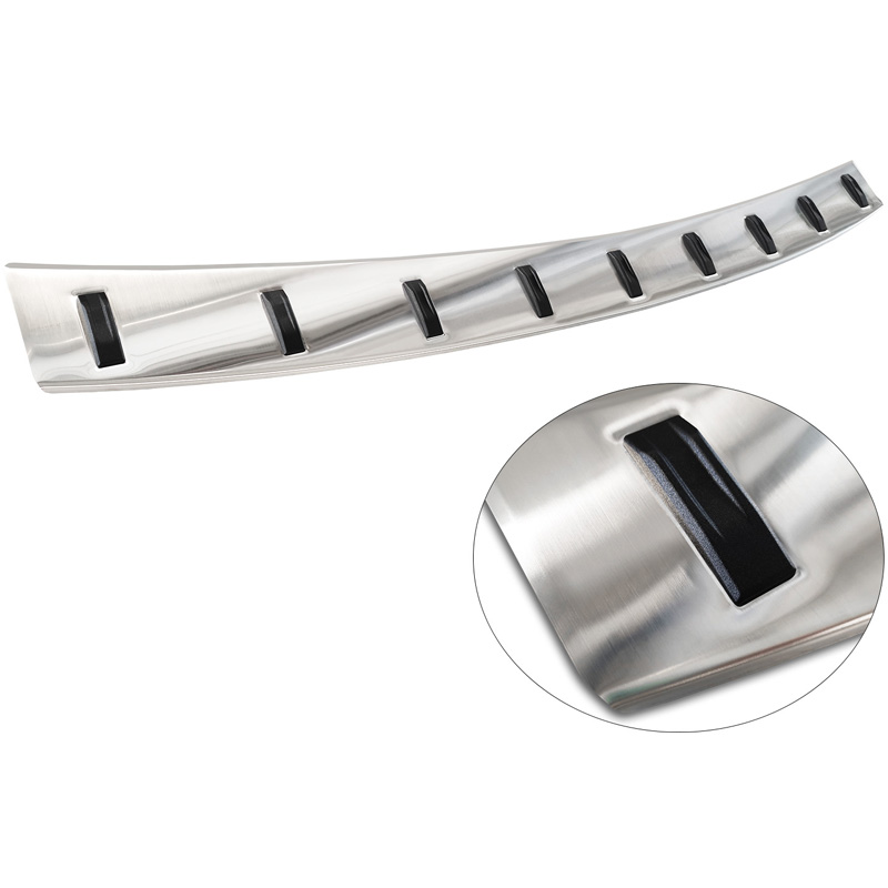 Protection de seuil arrière inox sur mesure pour Volkswagen Passat Variant 2014-2019 & Facelift 2019-2023 (incl. R-Line/Alltrack