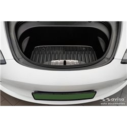Plaques de protection avant du coffre en acier sur mesure pour Tesla Model 3 2019-2023 - Argent