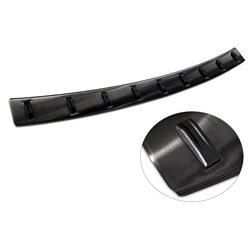 Protection de seuil arrière inox noir sur mesure pour Skoda Octavia III Combi 2013-2017 'STRONG EDITION'