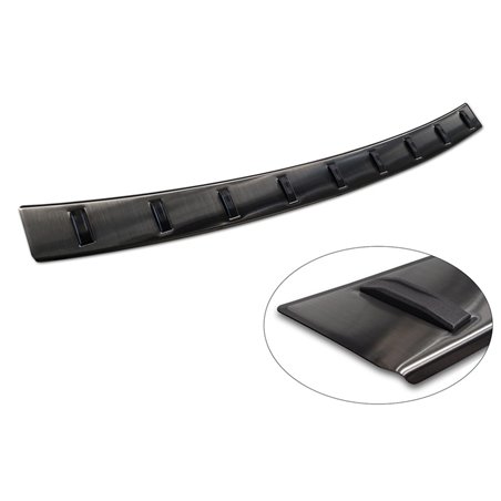 Protection de seuil arrière inox noir sur mesure pour BMW X1 U11 / X1 U11 xLine 2022- 'STRONG EDITION'