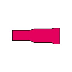 Carpoint Cosses Cylindriques Femelles 548 Rouge 10-pièces