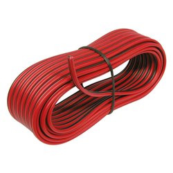 Carpoint Câble pour Haut-Parleur 0,75mm² 10m - Noir/Rouge