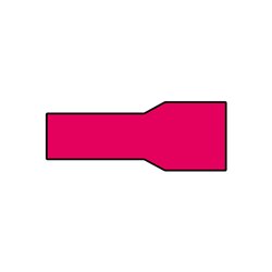 Carpoint Cosses Plates Femelles Isolées 1541 Blister Rouge 10-pièces