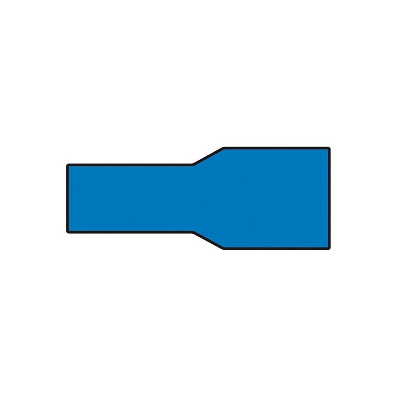 Carpoint Cosses Plates Femelles Isolées 1542 Blister Bleu 10-pièces