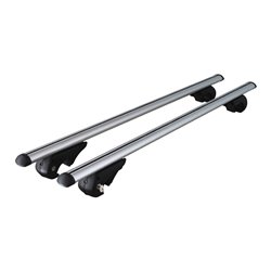 Porte charges de toit d'aluminium universelle Menabo Brio pour voitures avec portefaix d'origine ouvert