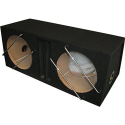 Necom MDF Caisson Vide Double pour Subwoofer 12-inch/30cm 2x42 Litre