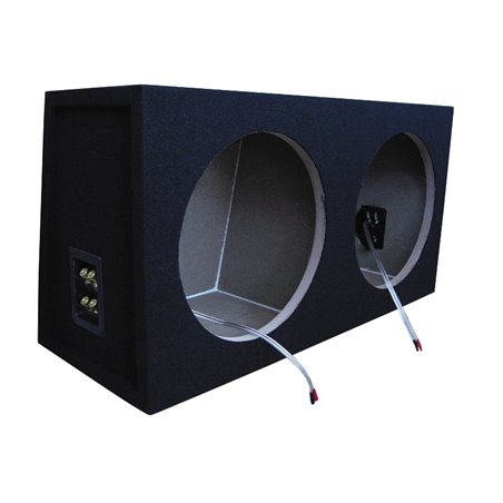 Necom MDF Caisson Vide Double pour Subwoofer 12-inch/30cm 2x connexion