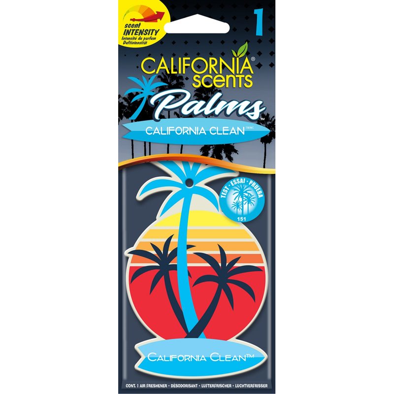 California Scents Désodorisant Palm Tree - California Clean - 1 pièce