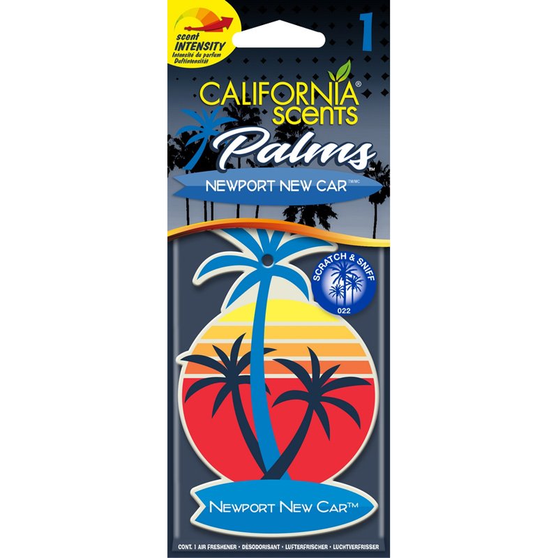 California Scents Désodorisant Palm Tree - Newport New Car - 1 pièce