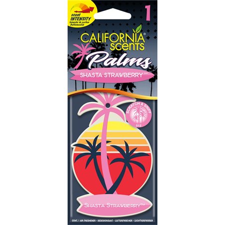 California Scents Désodorisant Palm Tree - Shasta Strawberry - 1 pièce