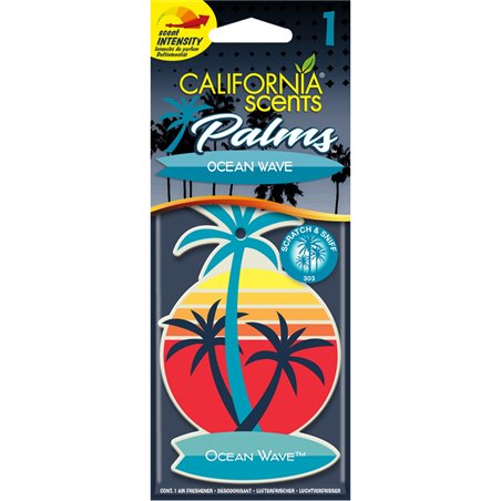 California Scents Désodorisant Palm Tree - Ocean Wave - 1 pièce