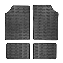 Set tapis de caoutchouc sur mesure pour Dacia Spring EV 2021- (4-pièces + points de fixage)