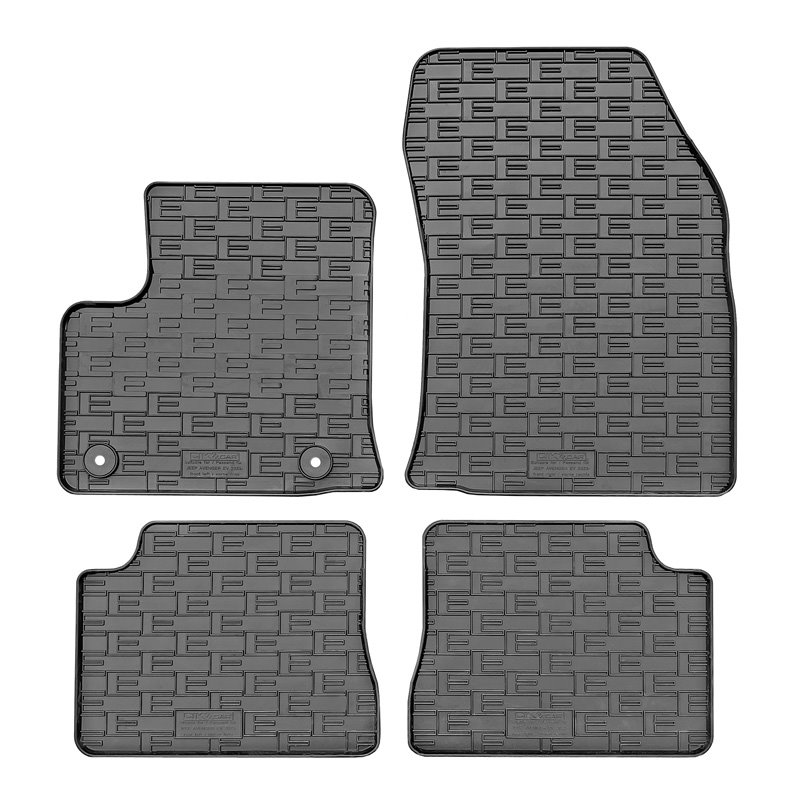 Set tapis de caoutchouc sur mesure pour Jeep Avenger (electric) 2023- & Fiat 600e 2023- (4-pièces + points de fixage)