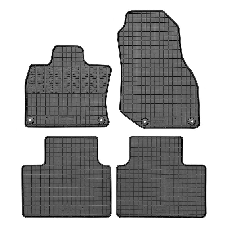 Set tapis de caoutchouc sur mesure pour Lynk & Co 01 2021- (4-pièces + points de fixage)