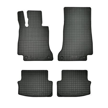 Set tapis de caoutchouc sur mesure pour Mercedes Classe-C W205 Coupe/Cabrio 2015- (4-pièces + points de fixage) Set tapis de caoutchouc sur mesure pour Mercedes Classe-C W205 Coupe/Cabrio 2015- (4-pièces + points de fixage)