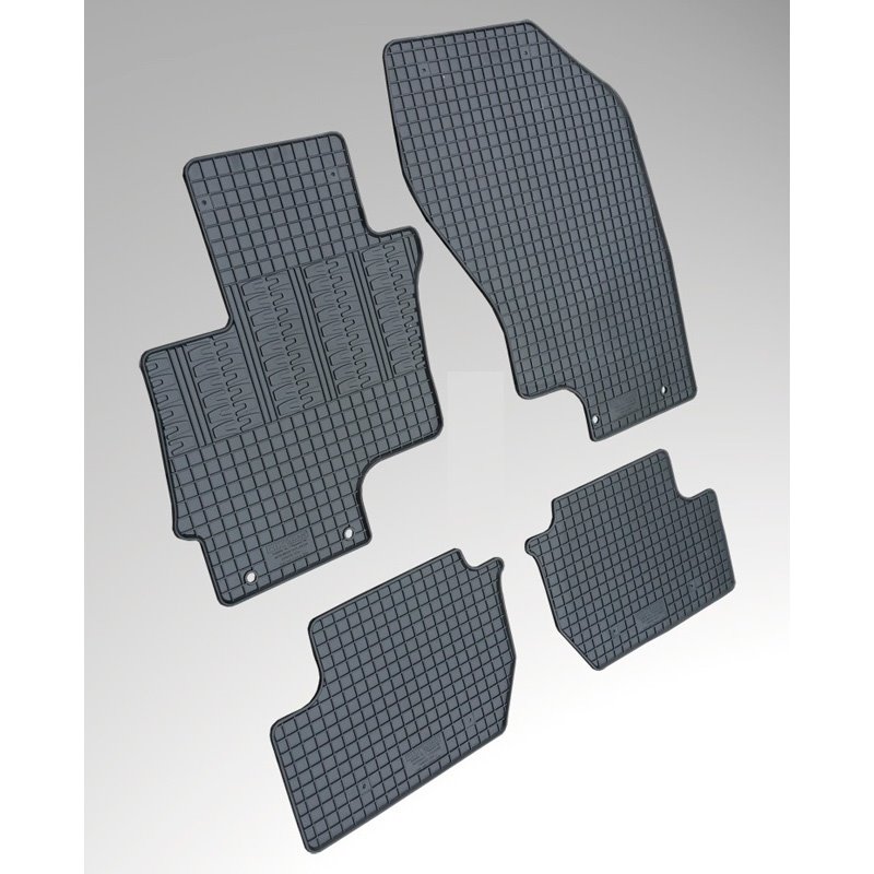Set tapis de caoutchouc sur mesure pour Mitsubishi Outlander 2012- incl. PHEV (4-pièces + points de fixage)
