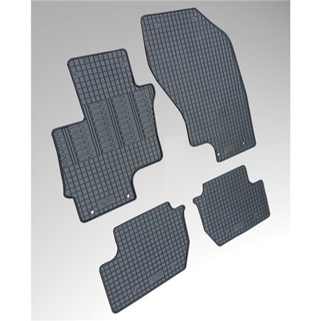 Set tapis de caoutchouc sur mesure pour Mitsubishi Outlander 2012- incl. PHEV (4-pièces + points de fixage) Set tapis de caoutchouc sur mesure pour Mitsubishi Outlander 2012- incl. PHEV (4-pièces + points de fixage)